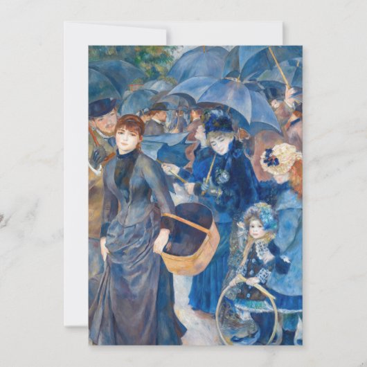 Pierre-Auguste Renoir - Die Umbrellas Dankeskarte (Vorderseite)