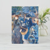 Pierre-Auguste Renoir - Die Umbrellas Einladung (Stehend Vorderseite)