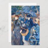 Pierre-Auguste Renoir - Die Umbrellas Einladung (Vorne/Hinten)