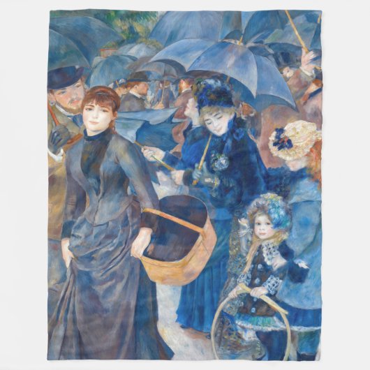 Pierre-Auguste Renoir - Die Umbrellas Fleecedecke (Vorderseite)