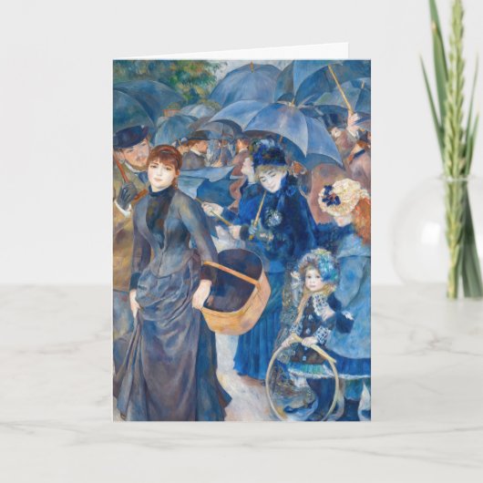 Pierre-Auguste Renoir - Die Umbrellas Karte (Vorderseite)