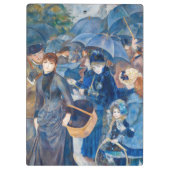 Pierre-Auguste Renoir - Die Umbrellas Klemmbrett (Rückseite)