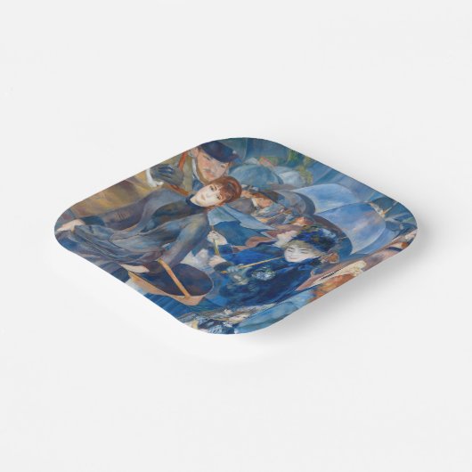 Pierre-Auguste Renoir - Die Umbrellas Pappteller (Gewinkelt)