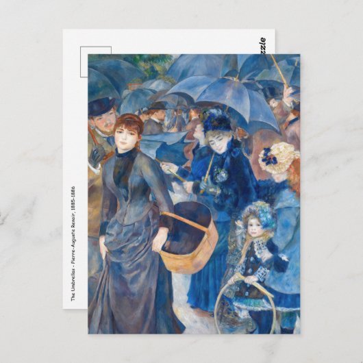 Pierre-Auguste Renoir - Die Umbrellas Postkarte (Vorne/Hinten)
