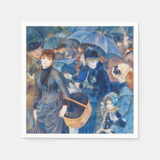 Pierre-Auguste Renoir - Die Umbrellas Serviette (Vorderseite)