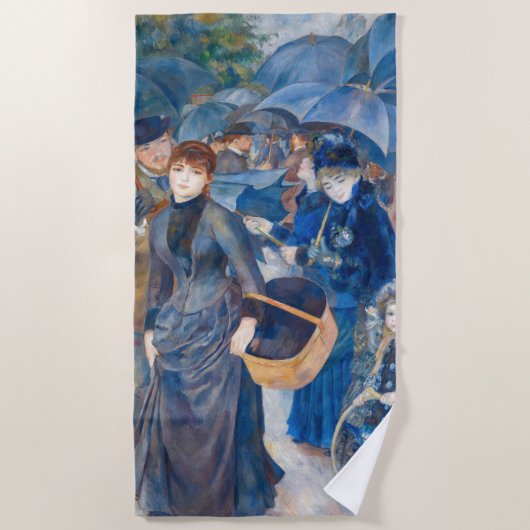 Pierre-Auguste Renoir - Die Umbrellas Strandtuch (Vorderseite)