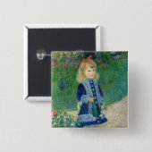 Pierre-Auguste Renoir - Ein Mädchen mit einer Gieß Button (Vorne & Hinten)