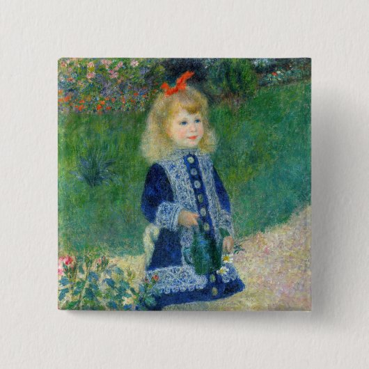 Pierre-Auguste Renoir - Ein Mädchen mit einer Gieß Button (Vorderseite)