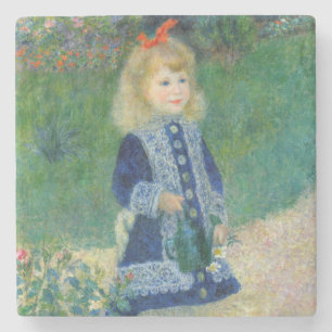 Pierre-Auguste Renoir - Ein Mädchen mit einer Gieß Steinuntersetzer