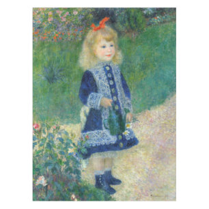 Pierre-Auguste Renoir - Ein Mädchen mit einer Gieß Tischdecke