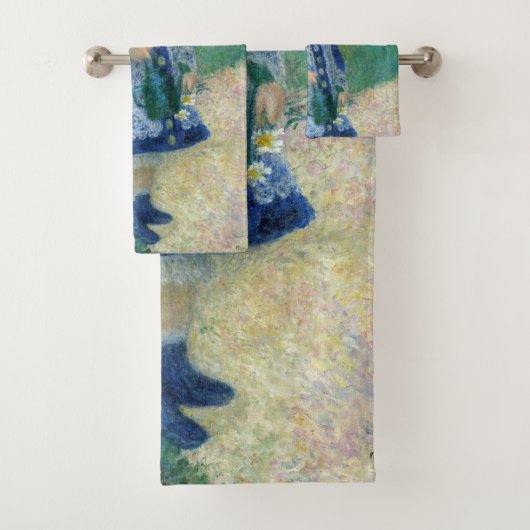 Pierre-Auguste Renoir - Ein Mädchen mit einer Wass Badhandtuch Set (Insitu)