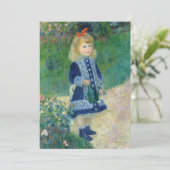 Pierre-Auguste Renoir - Ein Mädchen mit einer Wass Einladung (Stehend Vorderseite)
