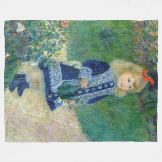 Pierre-Auguste Renoir - Ein Mädchen mit einer Wass Fleecedecke (Vorderseite (Horizontal))