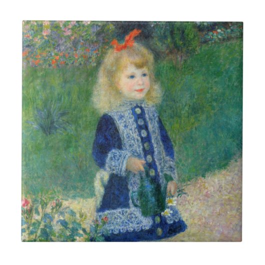 Pierre-Auguste Renoir - Ein Mädchen mit einer Wass Fliese (Vorderseite)