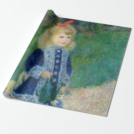 Pierre-Auguste Renoir - Ein Mädchen mit einer Wass Geschenkpapier (Ungerollt)