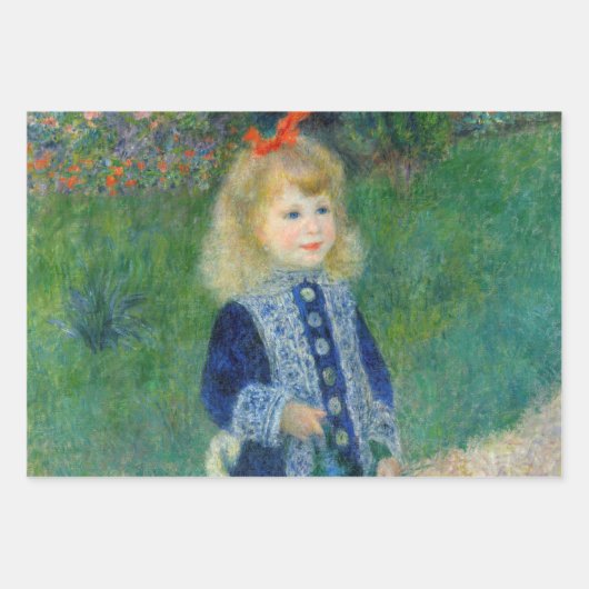 Pierre-Auguste Renoir - Ein Mädchen mit einer Wass Geschenkpapier Set (Vorderseite)