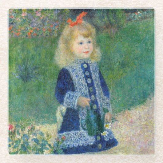 Pierre-Auguste Renoir - Ein Mädchen mit einer Wass Glasuntersetzer (Vorderseite)
