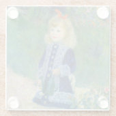 Pierre-Auguste Renoir - Ein Mädchen mit einer Wass Glasuntersetzer (Rückseite)