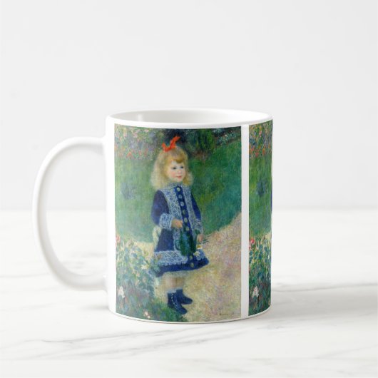 Pierre-Auguste Renoir - Ein Mädchen mit einer Wass Kaffeetasse (Links)