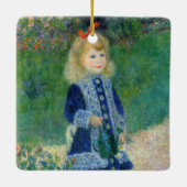 Pierre-Auguste Renoir - Ein Mädchen mit einer Wass Keramikornament (Rückseite)