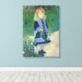 Pierre-Auguste Renoir - Ein Mädchen mit einer Wass Leinwanddruck (Insitu (Holzboden))