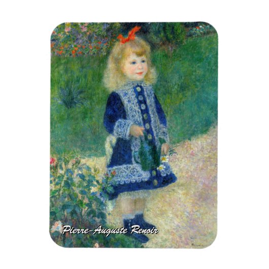 Pierre-Auguste Renoir - Ein Mädchen mit einer Wass Magnet (Vertikal)