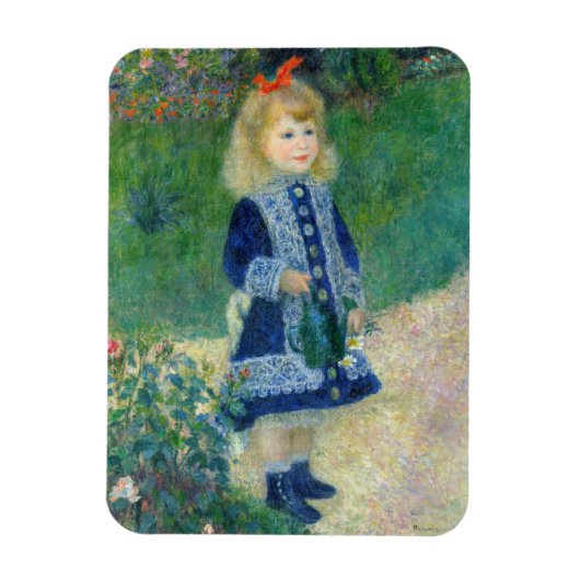 Pierre-Auguste Renoir - Ein Mädchen mit einer Wass Magnet (Vertikal)