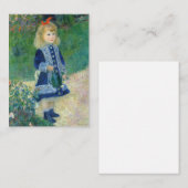 Pierre-Auguste Renoir - Ein Mädchen mit einer Wass Mitteilungskarte (Vorne/Hinten)
