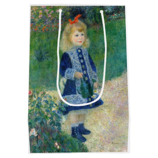 Pierre-Auguste Renoir - Ein Mädchen mit einer Wass Mittlere Geschenktüte (Rückseite)
