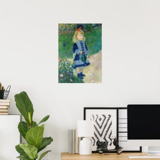 Pierre-Auguste Renoir - Ein Mädchen mit einer Wass Poster (Heimbüro)