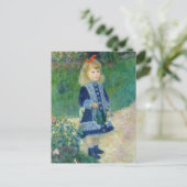 Pierre-Auguste Renoir - Ein Mädchen mit einer Wass Postkarte (Stehend Vorderseite)