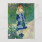 Pierre-Auguste Renoir - Ein Mädchen mit einer Wass Postkarte (Vorderseite)