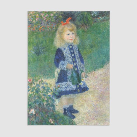 Pierre-Auguste Renoir - Ein Mädchen mit einer Wass Seidenpapier