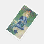 Pierre-Auguste Renoir - Ein Mädchen mit einer Wass Serviette (Ecke)