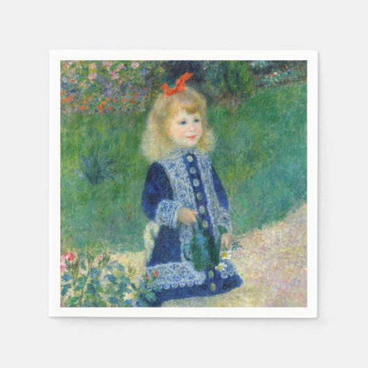 Pierre-Auguste Renoir - Ein Mädchen mit einer Wass Serviette (Vorderseite)