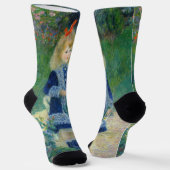 Pierre-Auguste Renoir - Ein Mädchen mit einer Wass Socken (Gewinkelt)