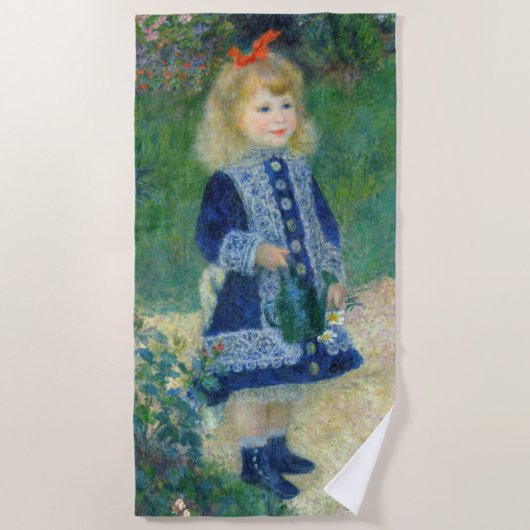 Pierre-Auguste Renoir - Ein Mädchen mit einer Wass Strandtuch (Vorderseite)