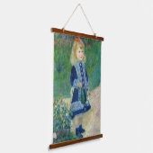 Pierre-Auguste Renoir - Ein Mädchen mit einer Wass Wandteppich Mit Holzrahmen (Gewinkelt)