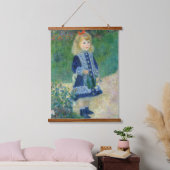 Pierre-Auguste Renoir - Ein Mädchen mit einer Wass Wandteppich Mit Holzrahmen (Schlafzimmer)