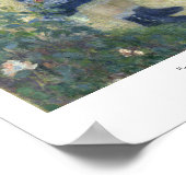 Pierre-Auguste Renoir "Ein Mädchen mit einer Wasse Poster (Ecke)