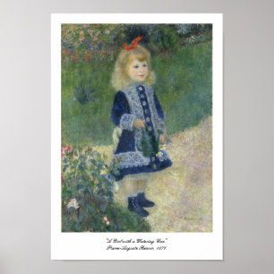 Pierre-Auguste Renoir "Ein Mädchen mit einer Wasse Poster
