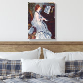 Pierre-Auguste Renoir - Frau am Klavier Leinwanddruck (Insitu (Schlafzimmer))