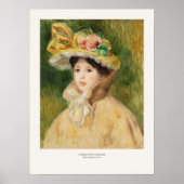 Pierre-Auguste Renoir Frau mit Capeline Art Poster (Vorne)