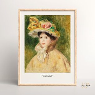 Pierre-Auguste Renoir Frau mit Capeline Kunst Poster