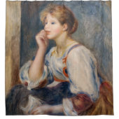 Pierre-Auguste Renoir - Frau mit einem Brief Duschvorhang (Vorderseite)