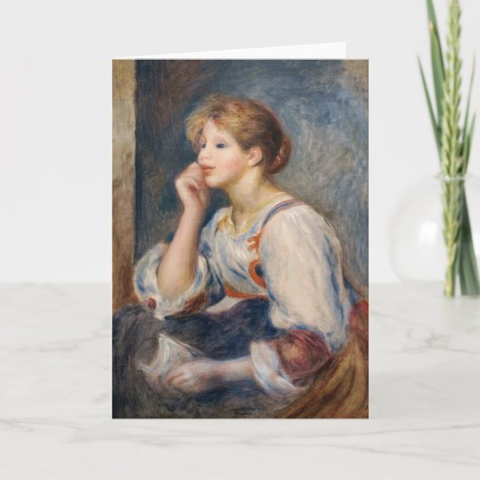 Pierre-Auguste Renoir - Frau mit einem Brief Karte (Vorderseite)