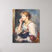 Pierre-Auguste Renoir - Frau mit einem Brief Leinwanddruck (Vorderseite)