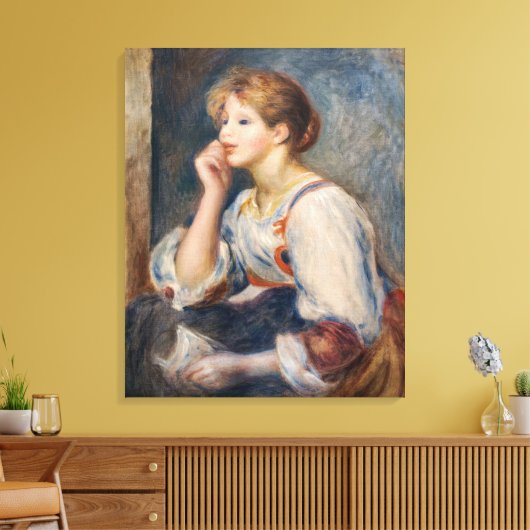 Pierre-Auguste Renoir - Frau mit einem Brief Leinwanddruck (Insitu (Wohnzimmer))
