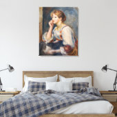 Pierre-Auguste Renoir - Frau mit einem Brief Leinwanddruck (Insitu (Schlafzimmer))
