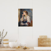 Pierre-Auguste Renoir - Frau mit einem Brief Poster (Küche)